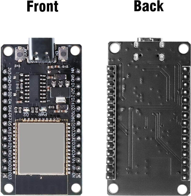 [Australia - AusPower] - Binghe Pack of 2 ESP with CH340 Development Board, ESP 30 Pins ESP-32-32D Module 2.4GHz WiFi + Bluetooth 2-in-1 Low Power Consumption Type-C Connector Compatible with Arduino 