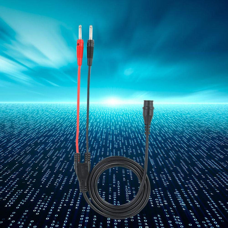 BNC Male to Banana Plug P1203 Coaxial Cable Oscilloscope Test Lead 120 cm + 8 Pieces Silicone Protective Circles