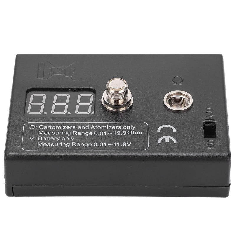 [Australia - AusPower] - Digital Coil Resistance Tester Resistor OHM Meter Reader DIY Tool for Atomizer 3V 0.01 to 20Ω 