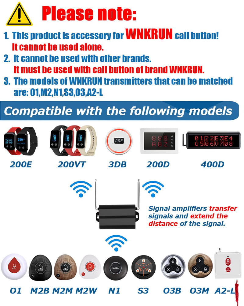 Caregiver Pager Waiter Pager Wrist Watch,Rechargeable Waterproof Watch Receiver Only be Used Brand Products 1 red pager watch