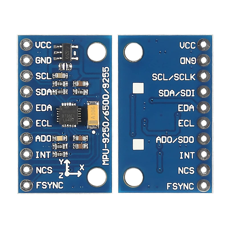 [Australia - AusPower] - 6PCS GY-6500 MPU-6500 6-Axis Gyroscope Accelerometer Sensor Module IIC I2C SPI Replace MPU6050 with Pins GY-6500 