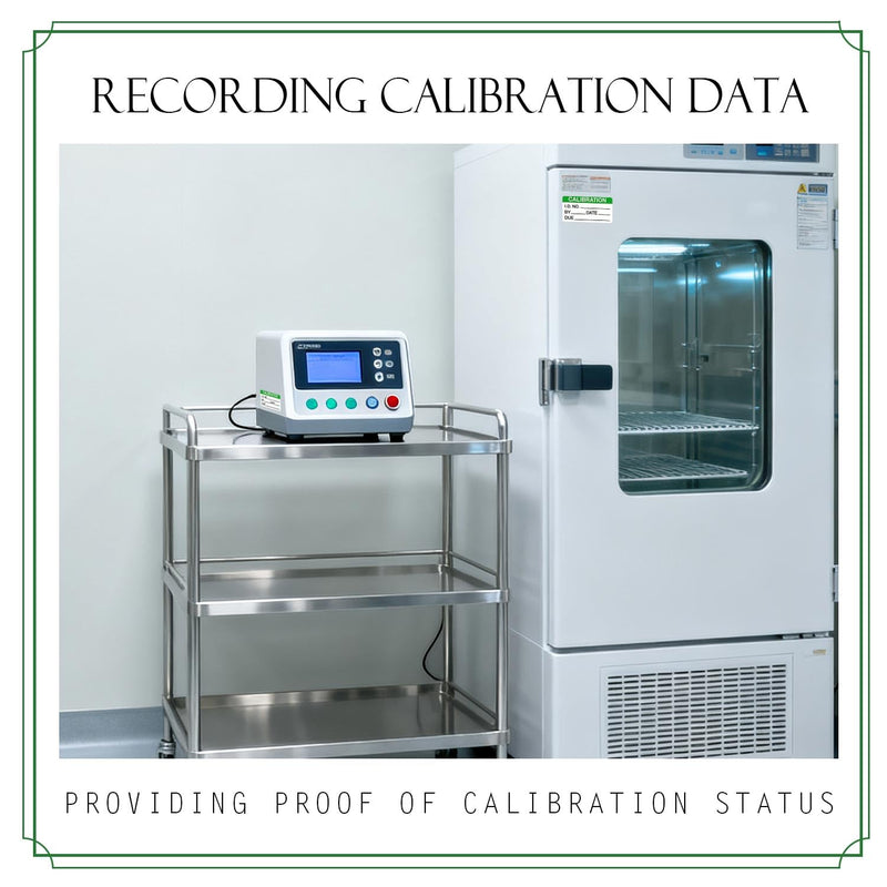 Self Laminating Calibration Labels 2 X 1 Inches - Waterproof Write-on Calibration Stickers with Clear Covers for NIST Calibration, ISO-9000 Calibration 128 Labels Green 2 X 1 Inch