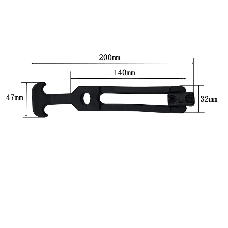 [Australia - AusPower] - 4 PCS Latest Model 8'' Rubber Flexible T-Handle Draw Latches,for Tool Box,Cooler, Golf Cart, Engineering Machine Hood or Farm Machinery (4 PCS 8'') Style 5 