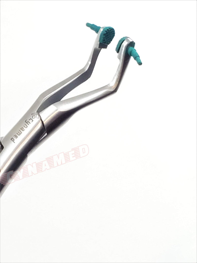[Australia - AusPower] - New Premium German Dental Crown Gripper Remover Pliers Temporary Crown Remover Crown Gripper Pliers 6" with 10 EA Extra Replaceable Silicone Tips 