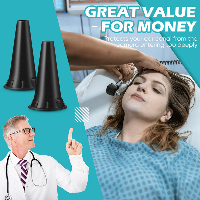 [Australia - AusPower] - Treela 200 Pcs Otoscope Tips Plastic Disposable Ear Specula Cover Replacement Specula for Diagnostic Otoscopes Adults (2.75 mm) 2.75 mm 
