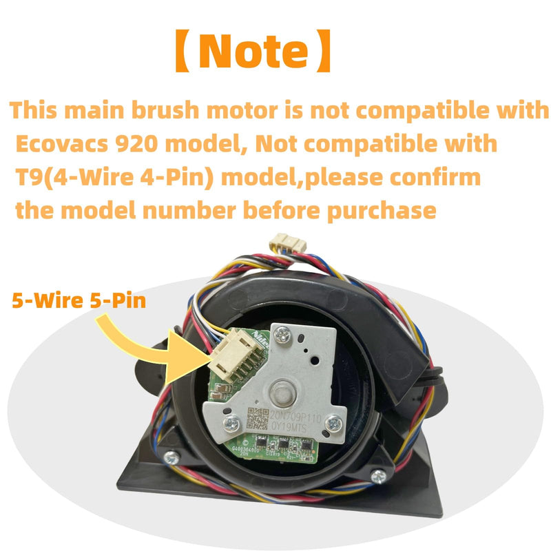 [Australia - AusPower] - Vacuum Cleaner Engine Ventilation Motor Fan for Ecovacs Deebot ozmo Yeedi T8 T9 T8AIVI N8 Pro N8 Pro Plus N8 N8+ 950 T5 N7 Series Robot Vacuum Cleaner Fan Motor Module Replacement Parts 