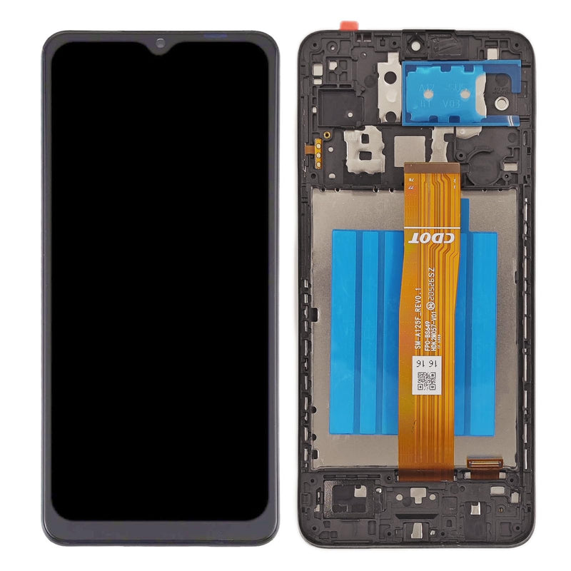 [Australia - AusPower] - for Samsung Galaxy A12 Screen Replacement with Frame for Samsung a12 a125u Screen Replacement A12 Nacho A127 s127dl a125a a125w LCD Display digitizer Touch Screen Assembly with Repair Tools 6.5 inch 