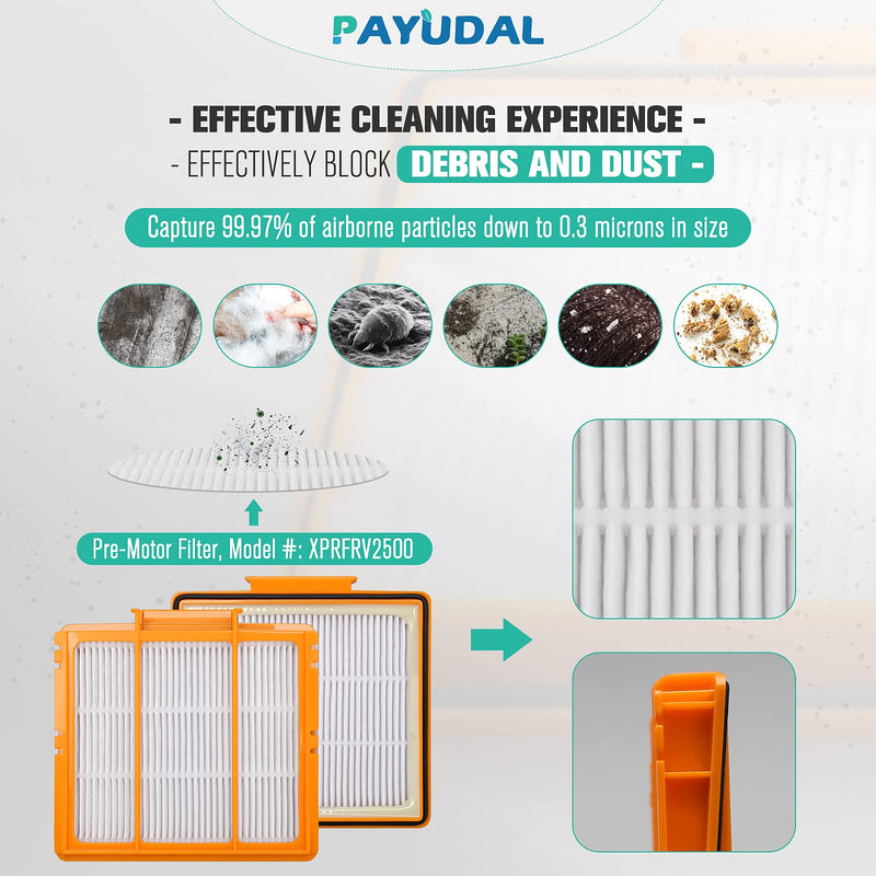 [Australia - AusPower] - Replacement Parts for Shark AI AV2511AE AV2501S AV2610WA AV2501AE RV2502AE RV2610WA UR2500SR RV2520 AV2510 AI Ultra Robot Vacuum Cleaner Accessories Kits. Main Brush,HEPA Filter,Foam Filter,Side Brush 2+4+4+10+2+1+1 