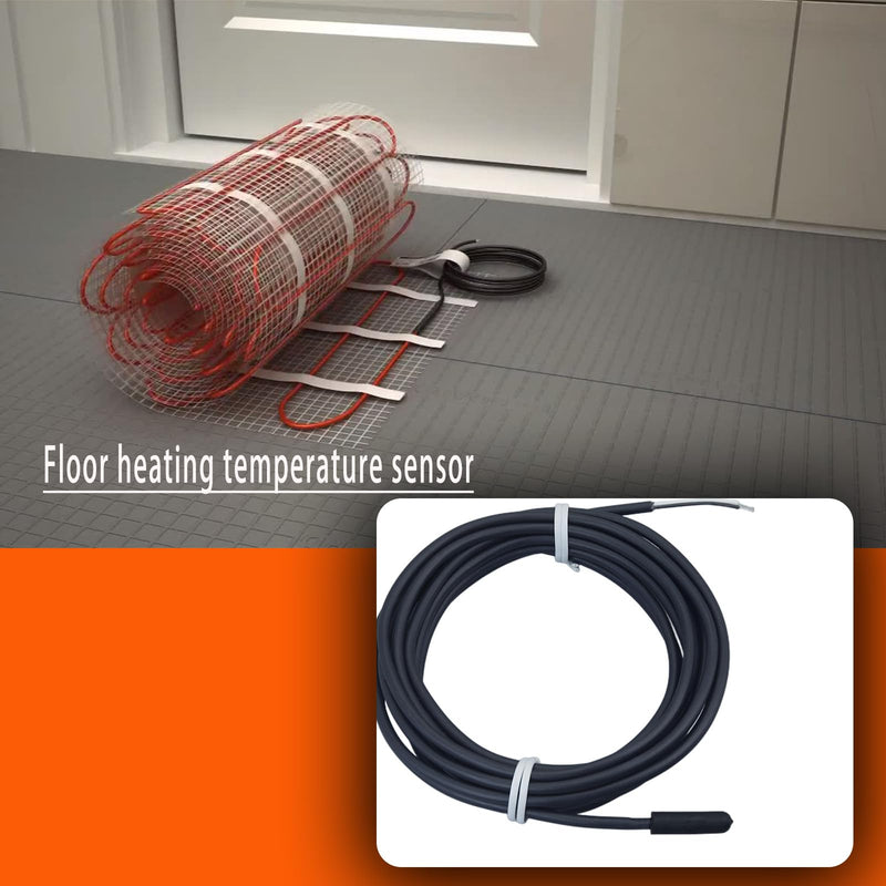 [Australia - AusPower] - 2 pcs Floor Heating Sensor NTC 10k Ohm Temperature Floor Sensor 