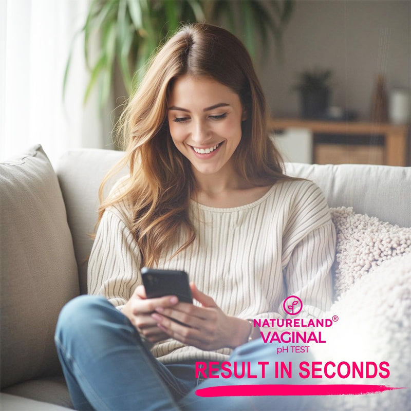 [Australia - AusPower] - NATURELAND Feminine pH Test Strips Value Pack - Vaginal Health Monitor for Acidity & Alkalinity Balance, Quick & Accurate (60 Count) 1 Count (Pack of 60) 