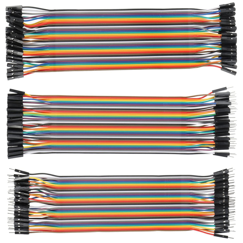 Breadboard Dupont Wires Kit - 830 Points Breadboard, 400 Points Breadboard, 21 cm Female-Male Jump Wire Cable for Arduino