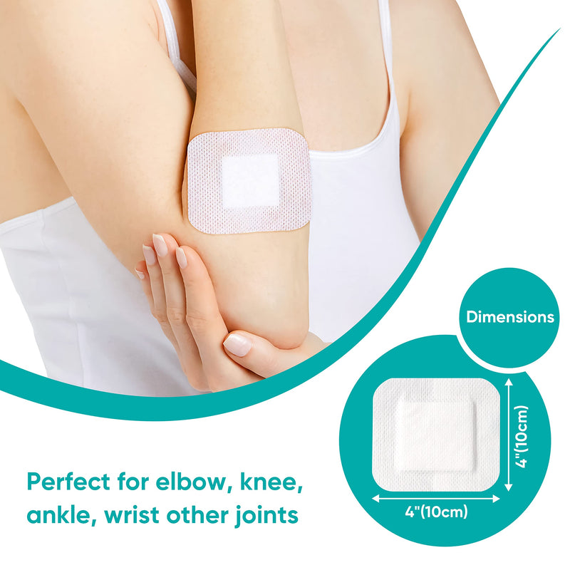 [Australia - AusPower] - General Medi Sterile Island Dressing Bordered Gauze  50 Count, 4" x 4" Gauze Pads, Wound Care Pad with Adhesive Border - Sterile, Soft & Highly Absorbent Medical Grade Dressing Pad 4" x 4"(50 Count) 