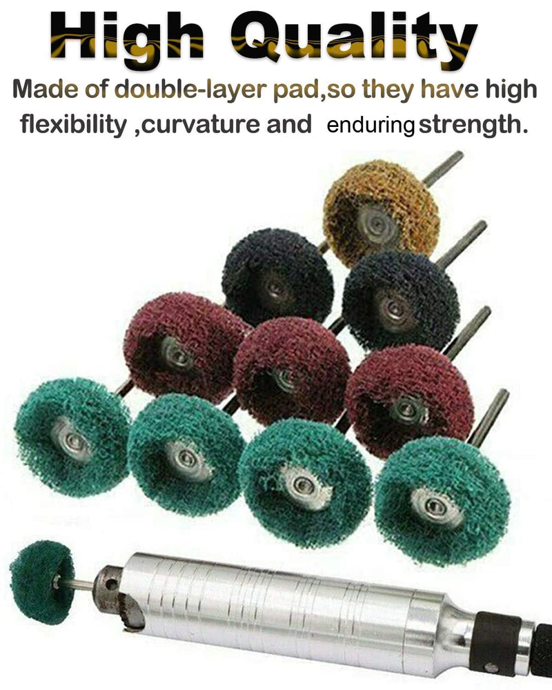 Rocaris 80Pcs 1" (25mm) Abrasive Wheel Buffing Polishing Wheel Set for Rotary Tool… 80