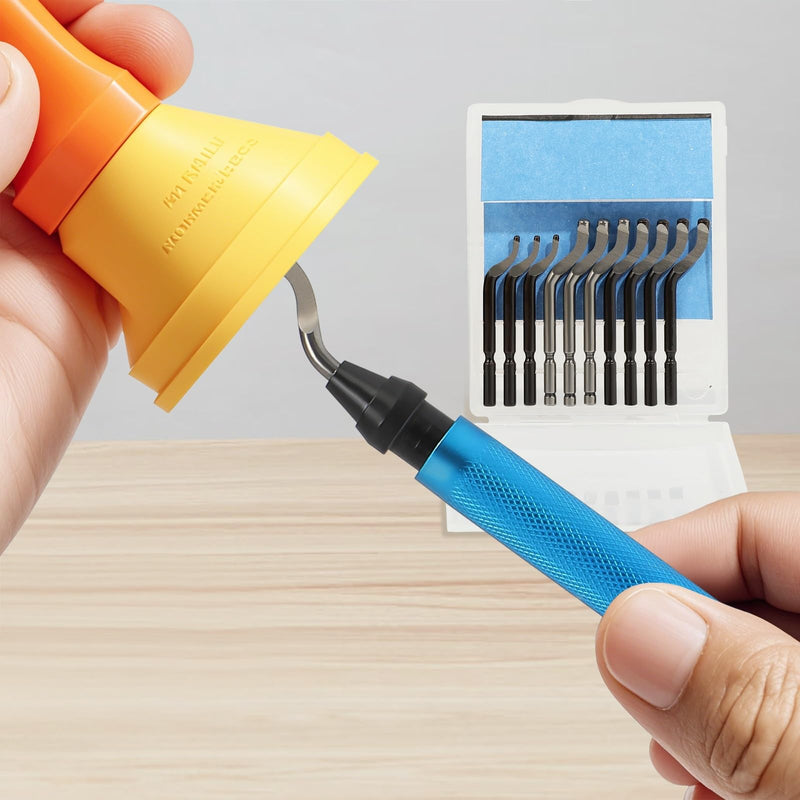 [Australia - AusPower] - Deburring Tool for 3D Printer,18pcs,10pc Multiuse Blades Removing Burr,6Pcs Needle File,Micro Wire Cutter for 3D Print, Plastic Models 18 