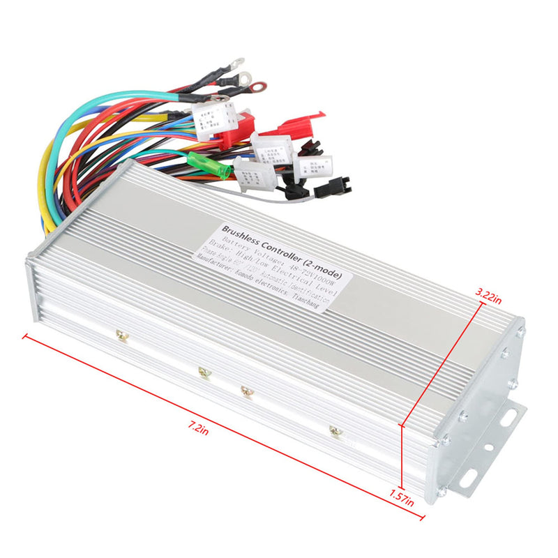 [Australia - AusPower] - waltyotur 48-72V 1000W Brushless Motor Speed Controller Replacement for E-Bike Scooter Motor Controller 