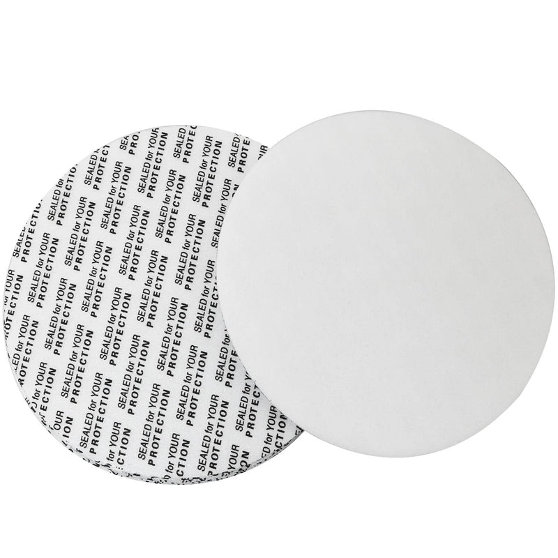 [Australia - AusPower] - 100pcs Foam Lid Liner Pressure Sensitive Seal 70mm PS Foam Resistant Tamper Pressure Sensitive Seal for Round Jar Bottle Cap Liners Seals 