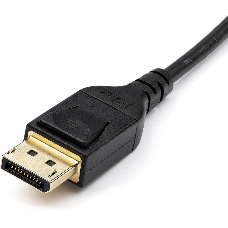 StarTech.com 6ft (2m) VESA Certified Mini DisplayPort to DisplayPort 1.4 Cable - 8K 60Hz HBR3 HDR - Super UHD mDP to DP 1.4 Cord - Slim (34 AWG) Ultra HD 4K 120Hz - Monitor/Video Cable (DP14MDPMM2MB) 6 ft