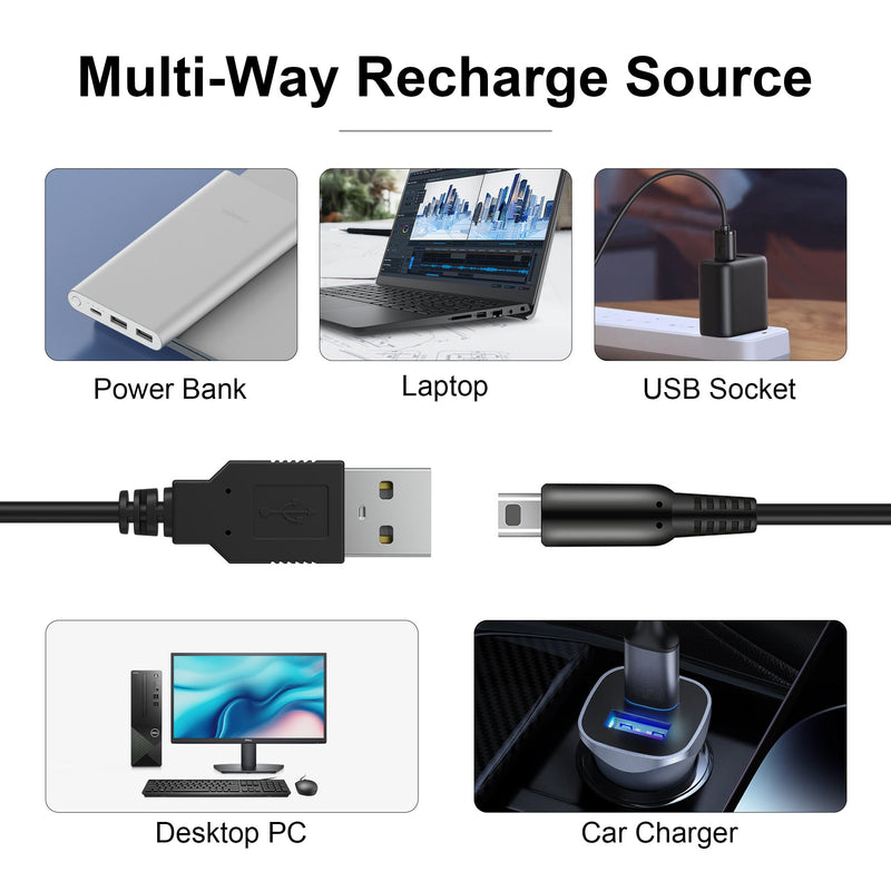 [Australia - AusPower] - 3DS USB Charger Cable, Power Charging Cord Compatible with New 3DS XL/New 3DS/ 3DS XL/ 3DS/ New 2DS XL/New 2DS/ 2DS XL/ 2DS/ DSi XL/DSi 