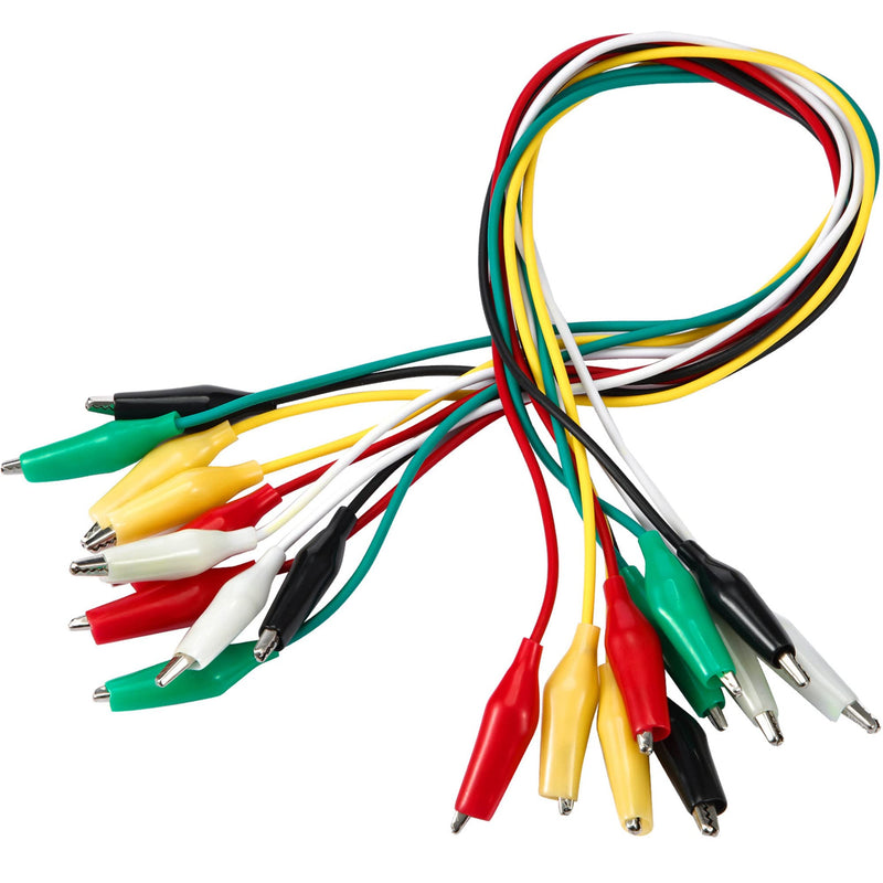 [Australia - AusPower] - eBoot 30 Pieces Test Leads with Alligator Clips Set Insulated Test Cable Double-Ended Clips, 19.7 Inch (30 Pieces) 