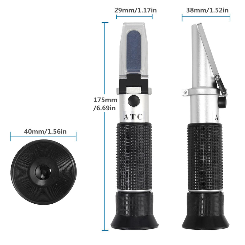 [Australia - AusPower] - Milk Refractometer with ATC Milk Testing Equipment Easy to Test Milk Scale Range 0-20% 