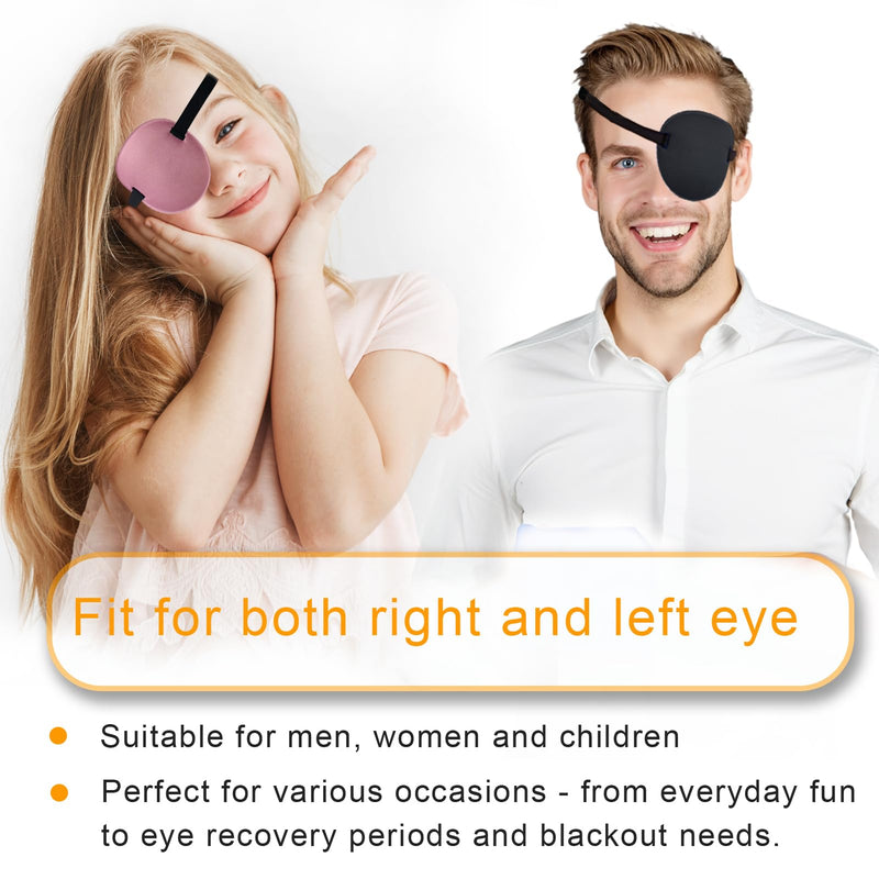 [Australia - AusPower] - 6PCS Eye Patch, Super Soft Eye Patches, Adjustable Medical Eye Patch for Adults and Kids, Amblyopia Lazy Eye Patches for Left or Right Eyes, 6 Colors 1 Count (Pack of 6) 