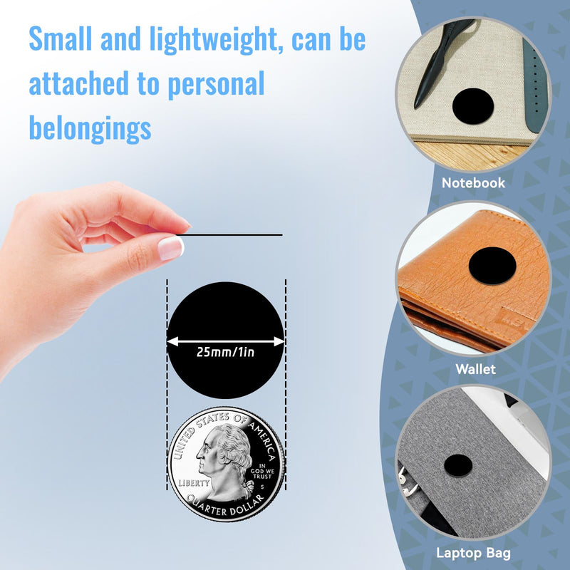100 Pieces NFC Tags Black NTAG215 NFC 215 Tags NFC Coins Cards Black NFC Stickers Round 13.56MHz NFC Chip with Adhesive Back, Compatible with TagMo and NFC Enabled Phones Black Nfc Coin (With Adhesive) 25mm - 100 pcs