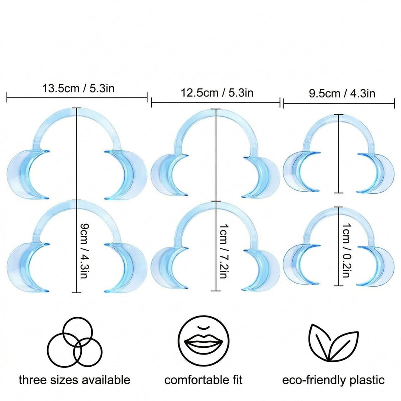 Dental Retractors 12 C-shaped Mouth Openers, Disposable Mouth Retractors, Tooth Expanders