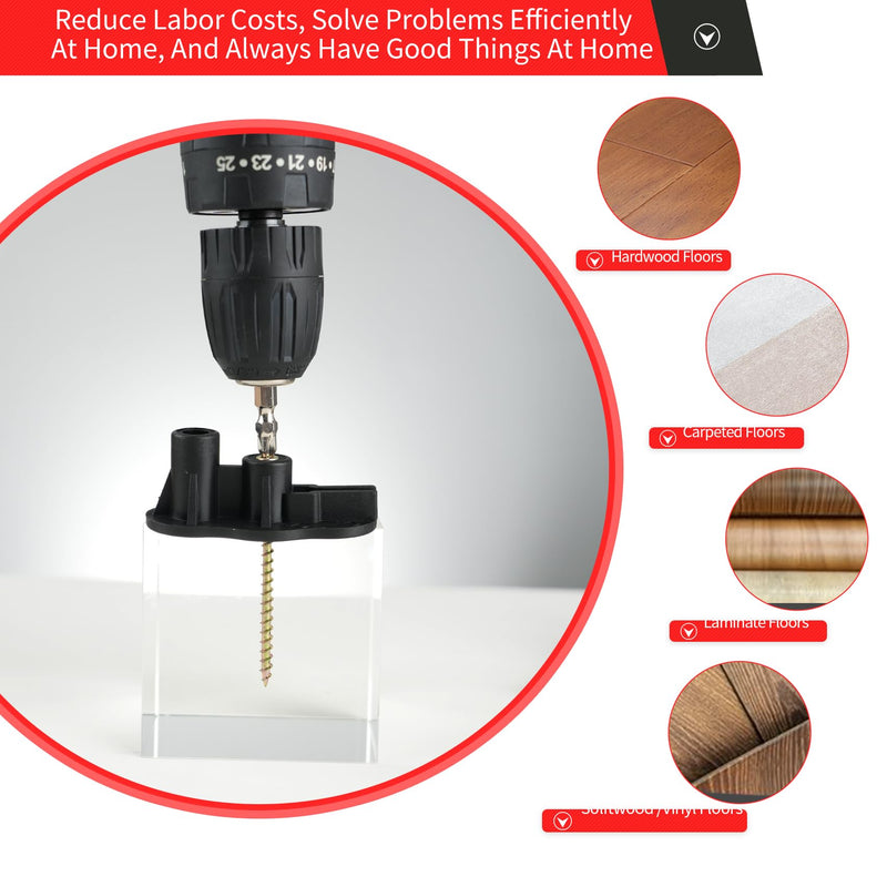 [Australia - AusPower] - Squeak Floor Repair Kit, 50 Screws and 5 Tools to Easily Repair Wood, Carpet, Hardwood, Vinyl, and Linoleum Floor Squeaks (50) 