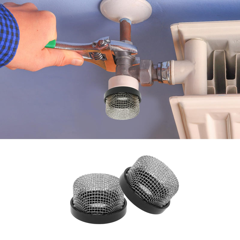 [Australia - AusPower] - Honbay 2PCS Stainless Steel Strainer ¾ Inch -14, Aerator Screen Wire Mesh Compatible with Livewell Pump, Industrial Plumbing Inline, Garden Washers Water Filter Sprayer Garden Hose Suction Line 
