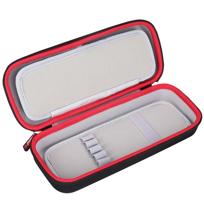 [Australia - AusPower] - Mchoi Stethoscope Case Compatible with 3M Littmann Classic III, Lightweight II S.E, MDF Acoustica Deluxe Stethoscope, Extra Room for Medical Scissors EMT Trauma Shears and Accessories, Black Grey 
