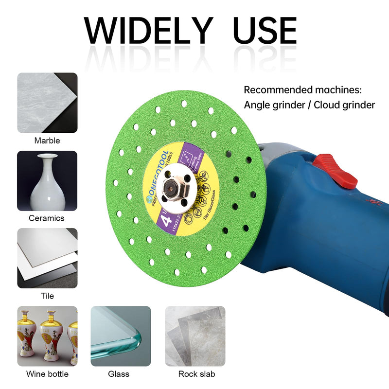 [Australia - AusPower] - 4-1/2 inch Tile Cutter Diamond Saw Blade for Angle Grinder Porcelain Ceramic Glass Marble Cutting Tools Grinding disc (5pcs) 4-1/2" 5 