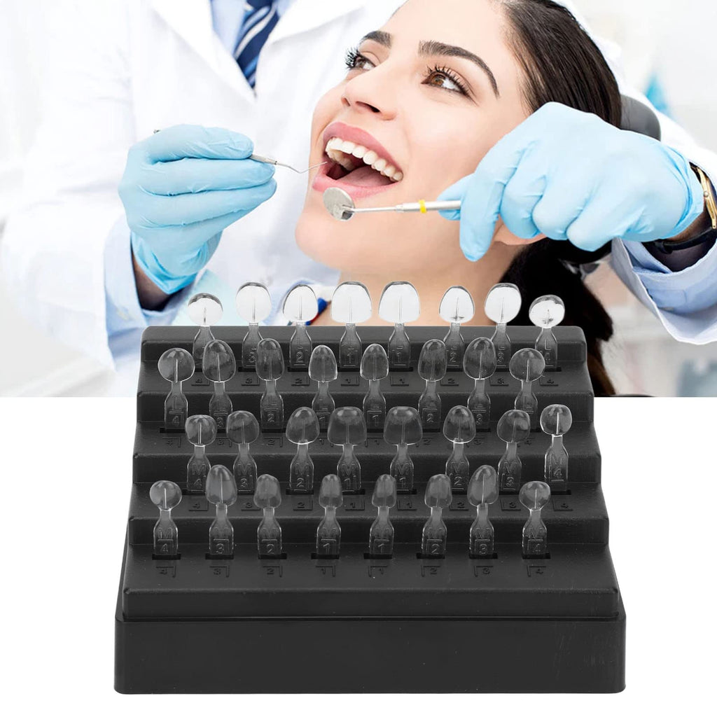 Dental Veneers, 32pcs Dental Composite Resin Dental Composite Resin Dental Veneers Set Different Shapes Heat Resistance Front Back Teeth Teeth Grinding Guards