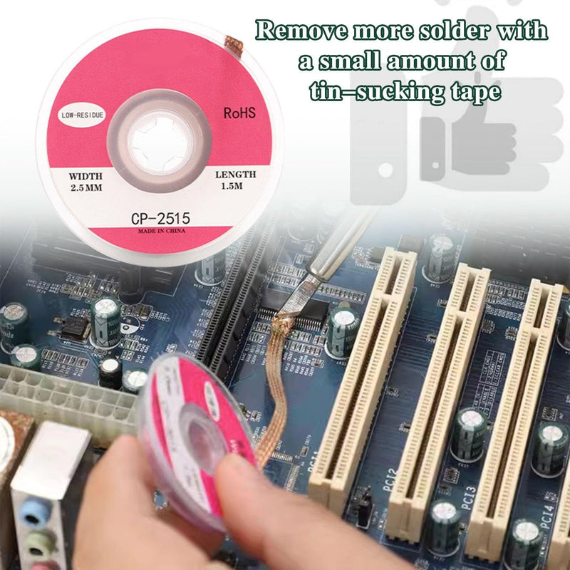 4 Rolls Tin Suction Wire Repair Tools Circuit Board Solder Remover Discharge Accessories Mobile Phone Repair Accessories