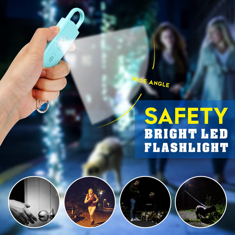 [Australia - AusPower] - Personal Safety Alarm for Women Girls, 130dB Loud Siren with SOS Light, Flashlight, 1000ft Audible, Double Speakers Help Kids, Elderly Emergency Call, Alert Panic Button Self Defense Devices Blue 