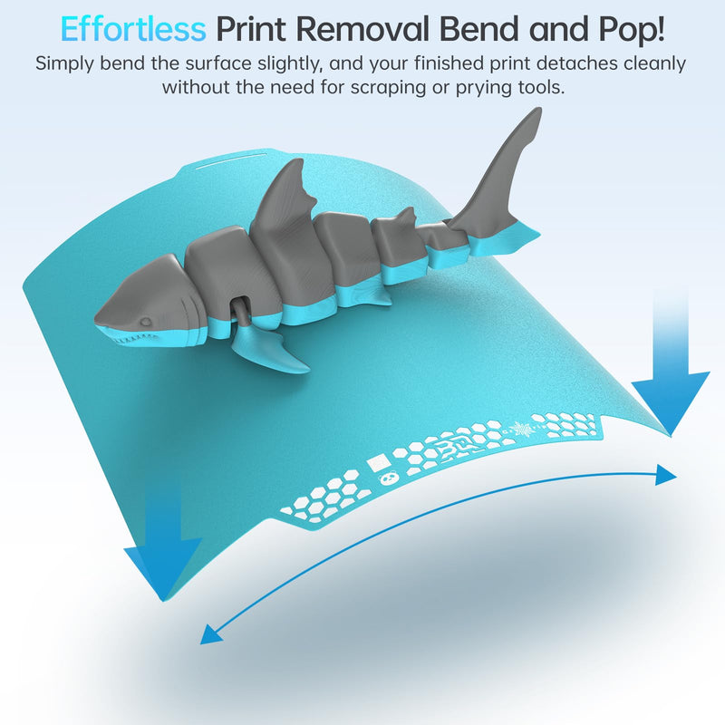 [Australia - AusPower] - BIQU CryoGrip Pro Glacier 257x257mm Panda Build Plate for Bambu-Lab P1S/P1P/P2S/X1C/X1E/X2D/A1 3D Printer Double Sided Upgrade Build Plate Removable Surface Platform P1/P2/X1/A1/X2D Glacier-Original 