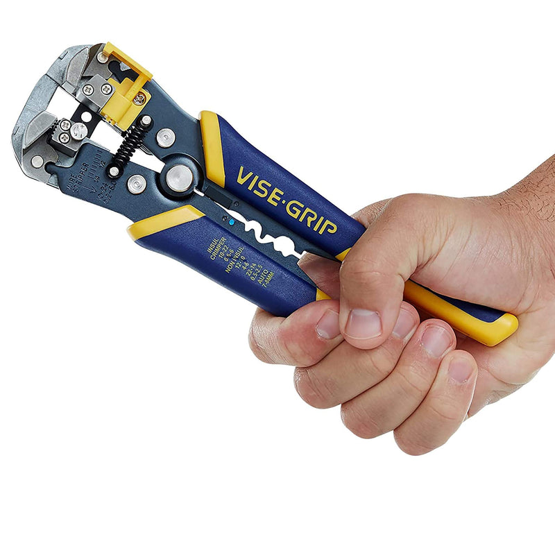 IRWIN VISE-GRIP Wire Stripper,2 inch Jaw,Cuts 10-24 AWG,ProTouch Grip for Maximum Comfort (2078300),(Pack of 2) 8" (200mm) (Pack of 2) Wire Stripper Only