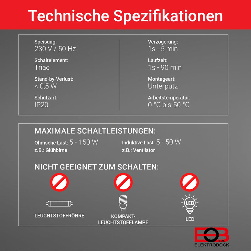 [Australia - AusPower] - Electric Bock Timer Flush-Mounted – CS3 1B Start Caster Choice 