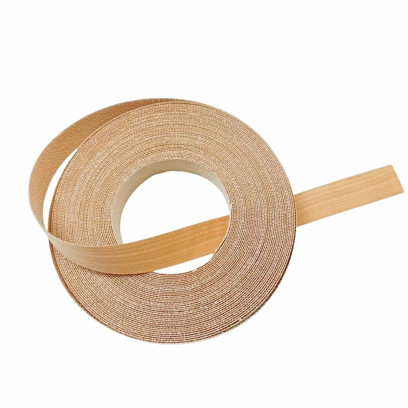 Cherry Wood Veneer Edge Banding Tape,7/8 inch ×50ft Iron On Wood Strips,Preglued Hot Melt Adhesive Edgebanding,Flexible Plywood Wood Edging for Furniture Restoration Work 1 7/8" x50'