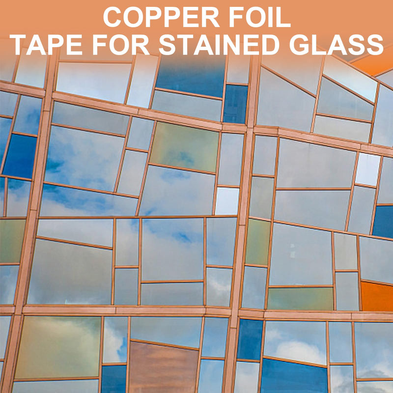 [Australia - AusPower] - LOVIMAG Copper Tape (1/4inchX82.5FT), Copper Foil Tape for Stained Glass, Copper Tape Conductive Adhesive for Guitar and EMI Shielding, Soldering, Crafts, Electrical Repairs, Grounding, DIY(1Rolls) 6.35mmx25m-1p 
