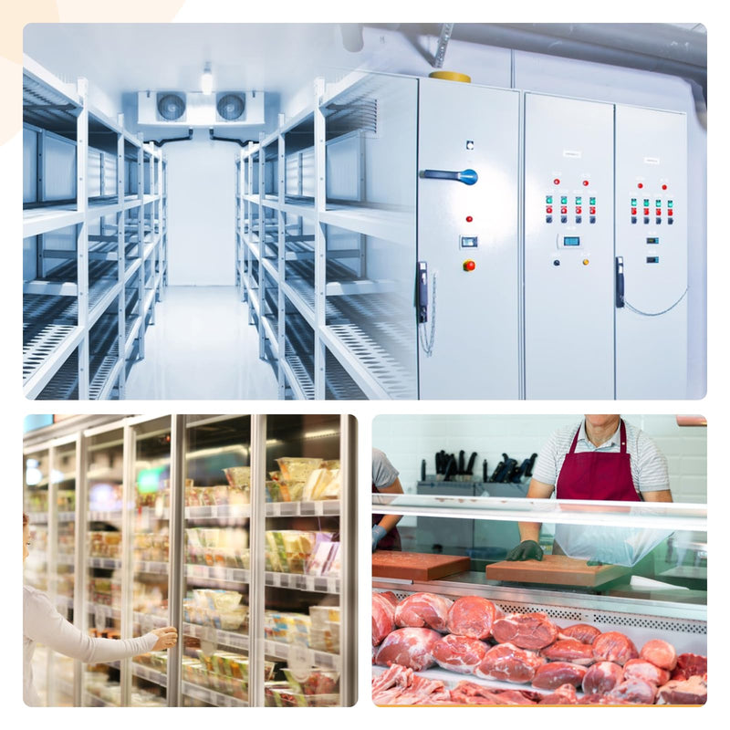 [Australia - AusPower] - Electronic Temperature Controller 110V Digital Display Refrigerator Temperature Controller, SF-205 Temperature Thermostat with Defrosting Function, Equipped with External Transformer 