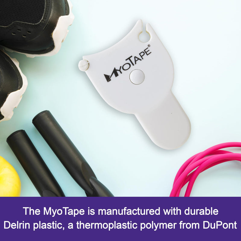 [Australia - AusPower] - MyoTape Body Measure Tape - Arms Chest Thigh or Waist Measuring Tape for Personal Trainer or Home Fitness Goals 