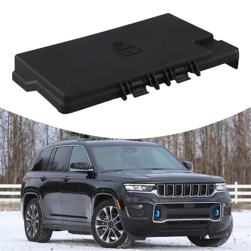 Fuse Relay Box Cover Lid Replacement for OEM 68202821AA for Ram 1500 2500 3500 4500 5500 2013-2018 Truck Electrical Junction Protection Panel Direct Fit Black Plastic Housing