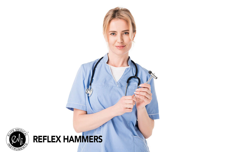 [Australia - AusPower] - EMI Professional 2-Piece Set: Black Buck and Taylor Reflex Hammers for Comprehensive Neurological Examinations - Perfect for Doctors, Nurses, and Medical Professionals to assess reflex testing 