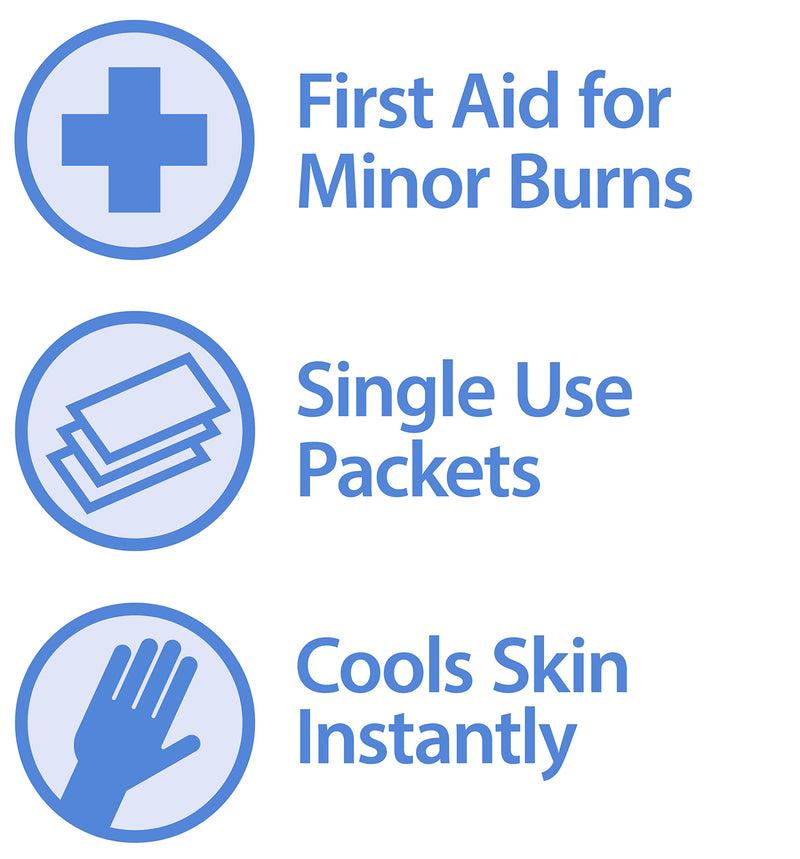 [Australia - AusPower] - Globe First Aid Burn Gel with Aloe 0.9g Packets, (Box of 144) Advanced First Aid Gel for Temporary Relief of Minor Burns, Cuts, and Scrapes 