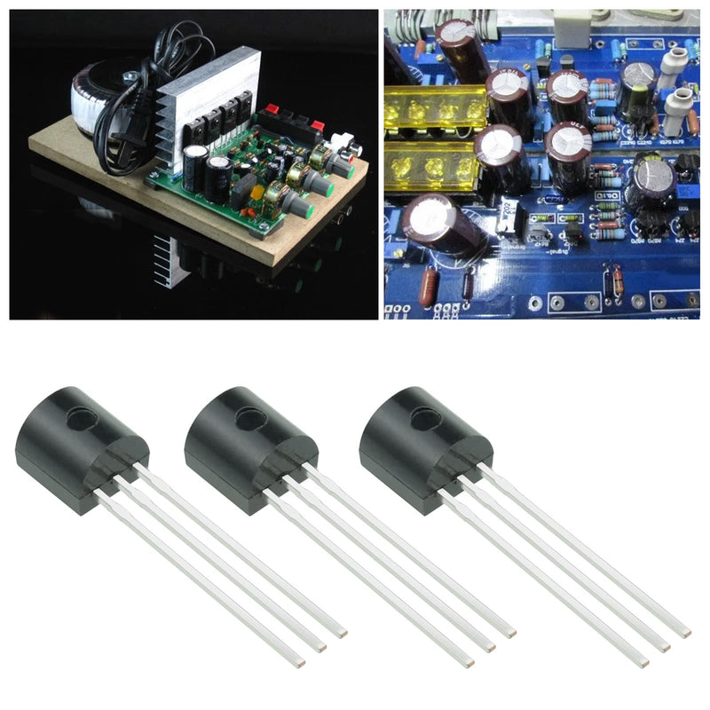 Pack of 50 BS170 Mosfet Transistor Replacement N Channel Rectifier MOSFET Tube N-Channel Field Effect Tubes Accessories for Electronic DIY Project DC Motor Control