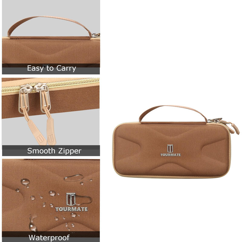 [Australia - AusPower] - Hard Stethoscope Case for 3M Littmann Classic III/Lightweight II S.E. /Cardiology IV Diagnostic/MDF Acoustica Deluxe Stethoscopes, Case Only (Brown) brown 