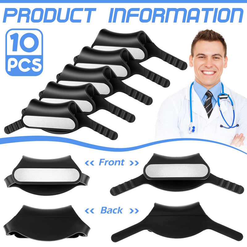 [Australia - AusPower] - 10 Pcs Stethoscope Name Tag Stethoscope ID Tag Personalized Identification Tag with Name Label Stickers Practical Gift Nurses, Doctors, Veterinarians and Med Students 