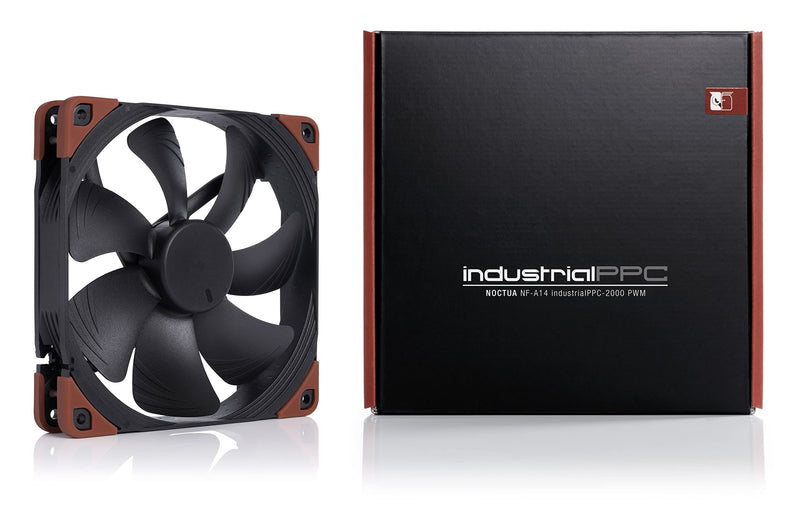 Noctua NF-A14 iPPC-2000 PWM, Heavy Duty Cooling Fan, 4-Pin, 2000 RPM (140mm, Black)