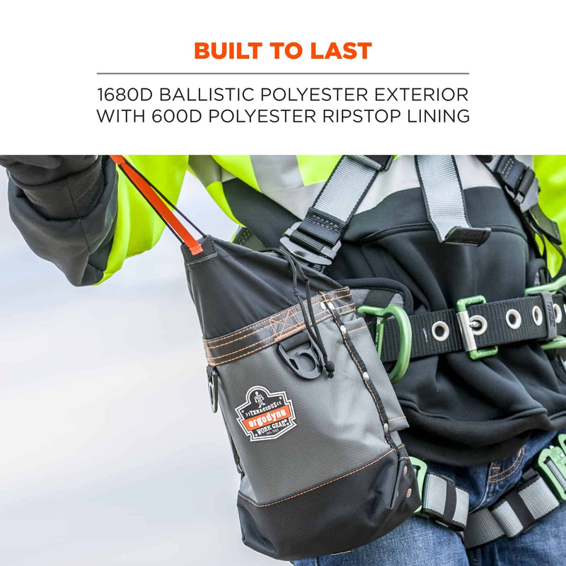 Ergodyne Arsenal 5926 Topped Bolt Bag Tool Pouch – Short, Polyester , Gray