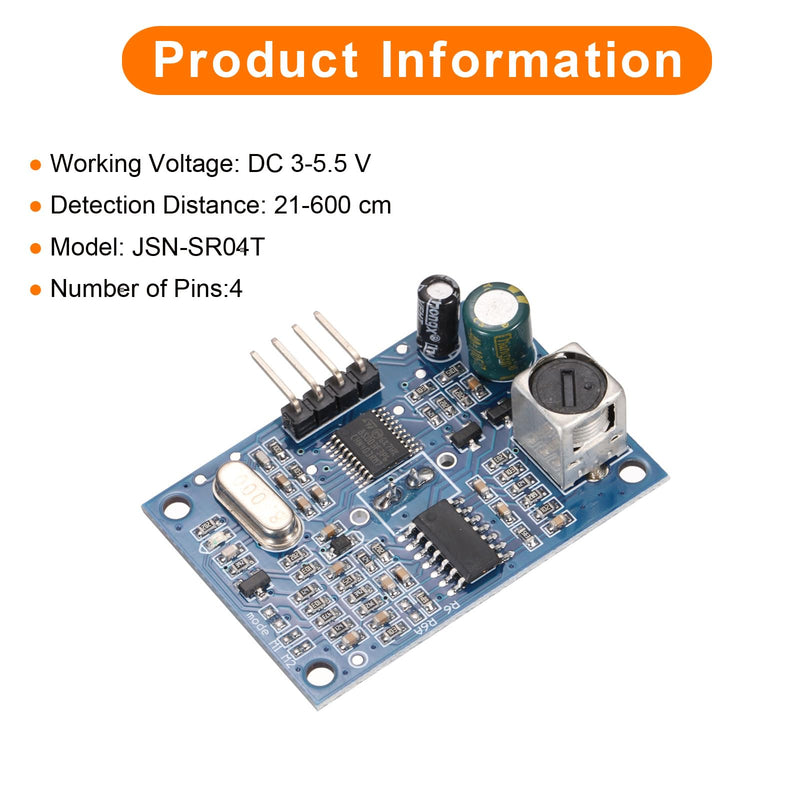 [Australia - AusPower] - MECCANIXITY Ultrasonic Module Distance Sensor JSN-SR04T High Precision Distance Measuring Transducer Ultrasonic Ranging Sensor, Blue 